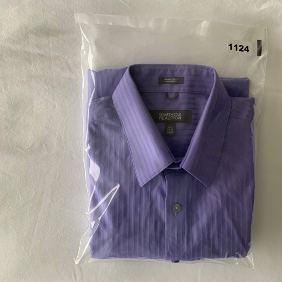 Kenneth Cole Reaction Slim Fit Dress Shirt. - Picture 6 of 6